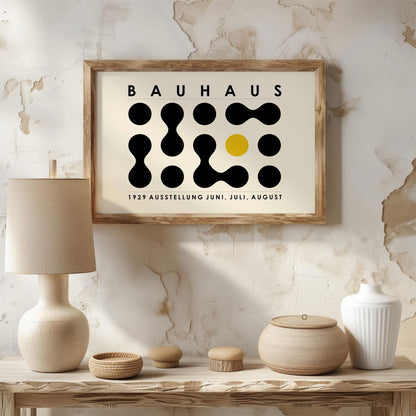Bauhaus Ausstellung 1929 Abstract Dot Pattern - Rolled Poster Wall Art Print - House Prints