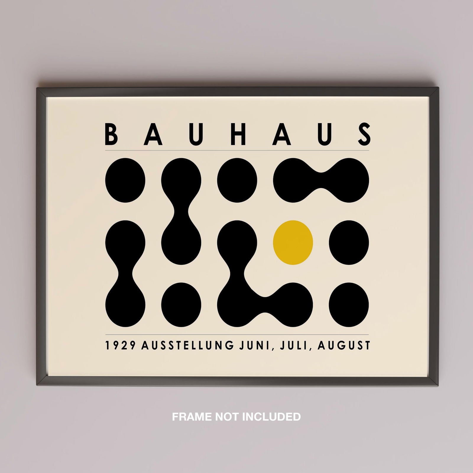 Bauhaus Ausstellung 1929 Abstract Dot Pattern - Rolled Poster Wall Art Print - House Prints