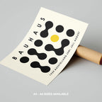 Bauhaus Ausstellung 1929 Abstract Dot Pattern - Rolled Poster Wall Art Print | House Prints