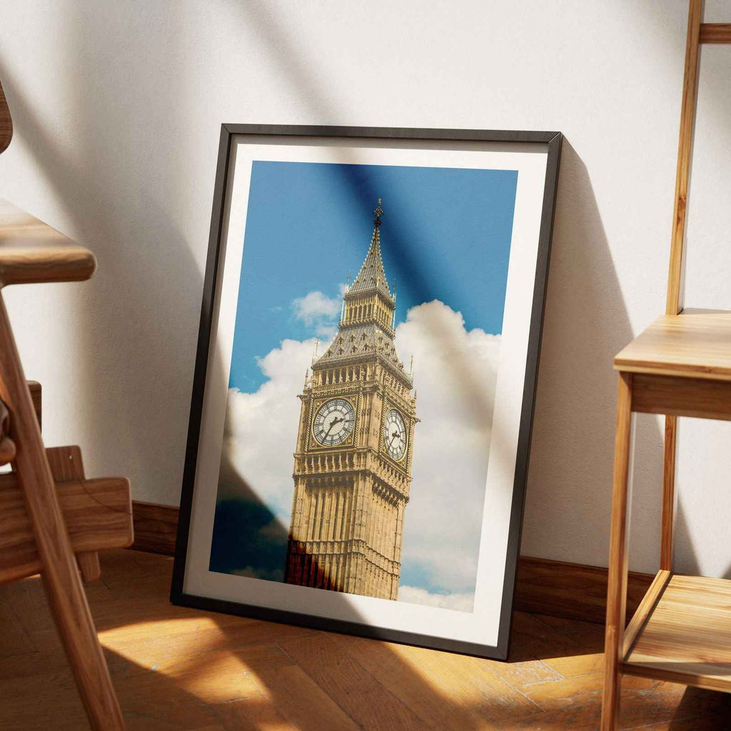 Big Ben & Blue Sky London City Travel - Rolled Poster Wall Art Print | House Prints