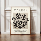 Black Botanical Pattern Papiers Découpés - Henri Matisse - Rolled Poster Wall Art Print | House Prints