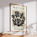 Black Botanical Pattern Papiers Découpés - Henri Matisse - Rolled Poster Wall Art Print | House Prints