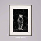 Black & White Tiger in the Jungle - Rolled Poster Wall Art Print | House Prints