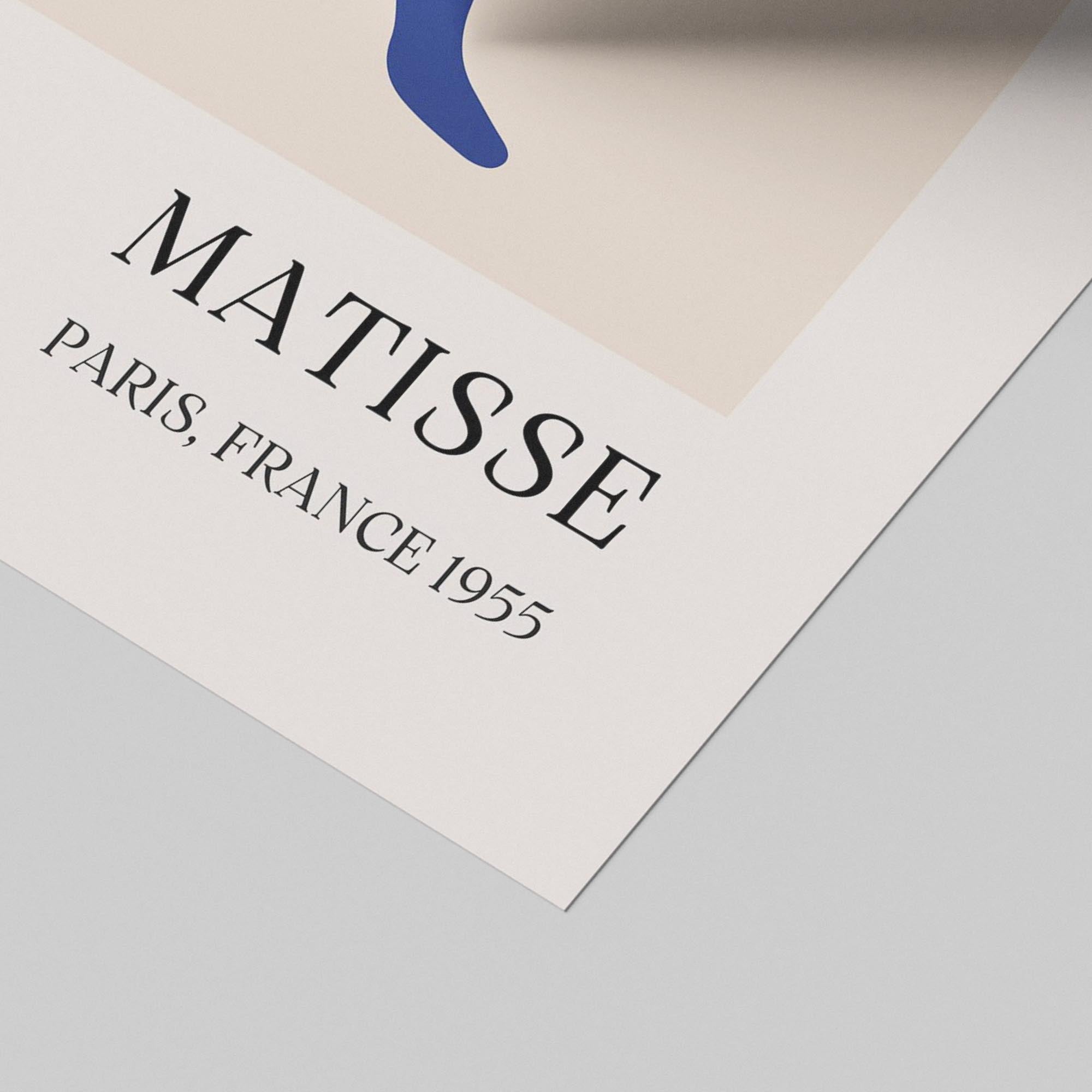 Blue Figure & Botanical Papiers Découpés - Henri Matisse - Rolled Poster Wall Art Print | House Prints