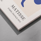 Blue Figure & Botanical Papiers Découpés - Henri Matisse - Framed Canvas Wall Art Print