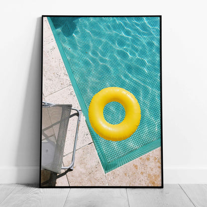 Bright Float in Summer Pool - Rolled Poster Wall Art Print - House Prints