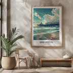 Brighton England UK City Travel Art - Rolled Poster Wall Art Print