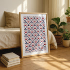 Crab Scallop Pattern - Seta Zakian - Rolled Poster Wall Art Print