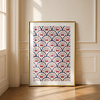Crab Scallop Pattern - Seta Zakian - Rolled Poster Wall Art Print