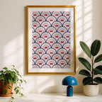 Crab Scallop Pattern - Seta Zakian - Rolled Poster Wall Art Print