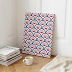 Crab Scallop Pattern - Seta Zakian - Framed Canvas Wall Art Print