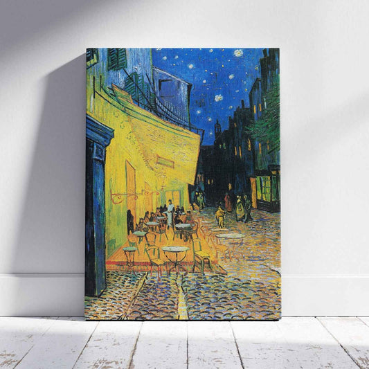 Cafe Terrace at Night - Vincent van Gogh - Framed Canvas Wall Art Print - House Prints