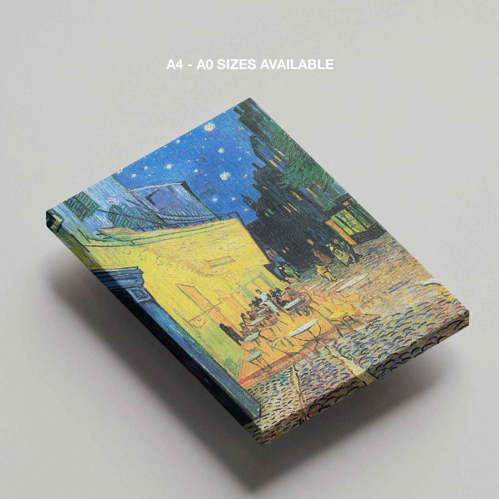 Cafe Terrace at Night - Vincent van Gogh - Framed Canvas Wall Art Print | House Prints