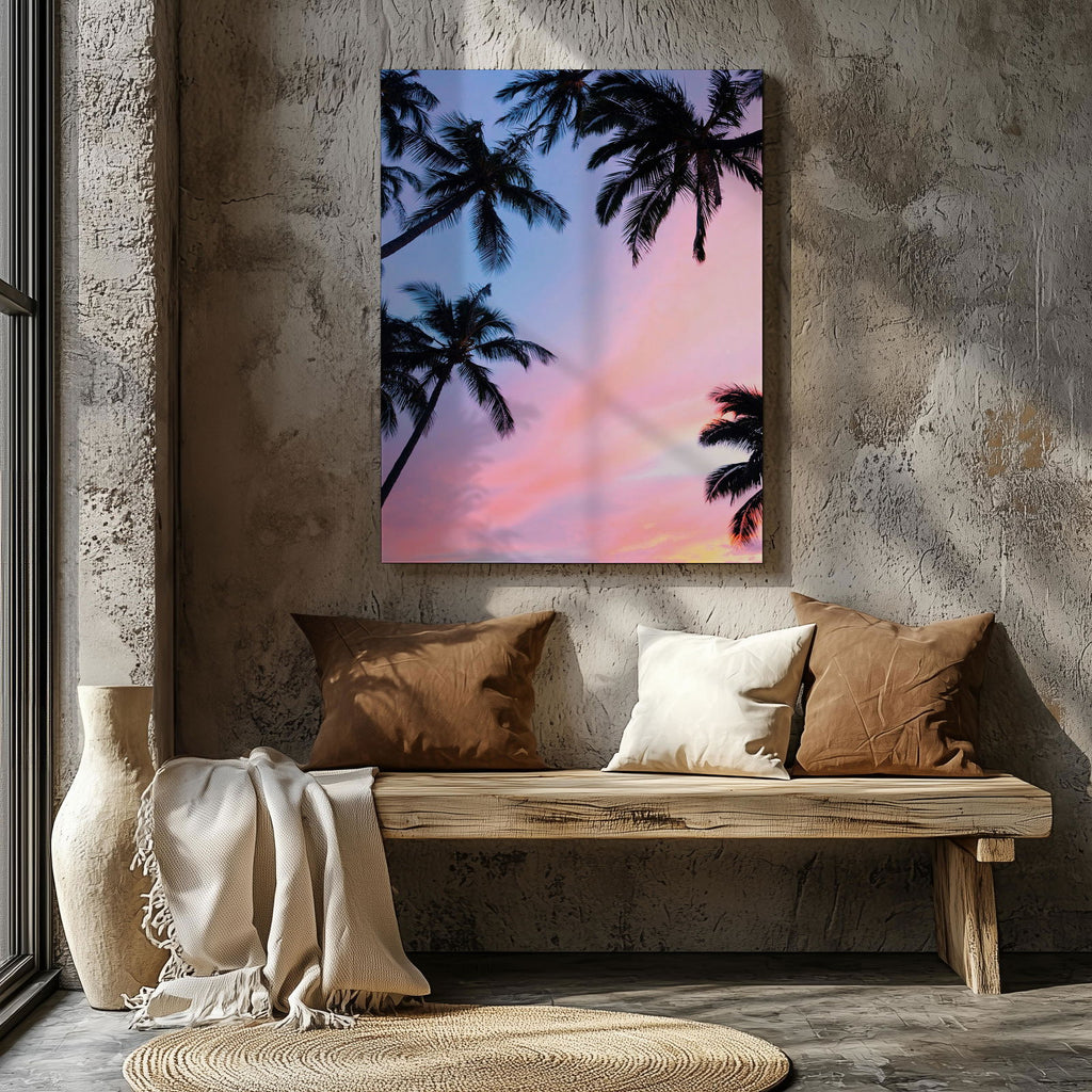 California Sunset & Lavender Skies - Framed Canvas Wall Art Print | House Prints