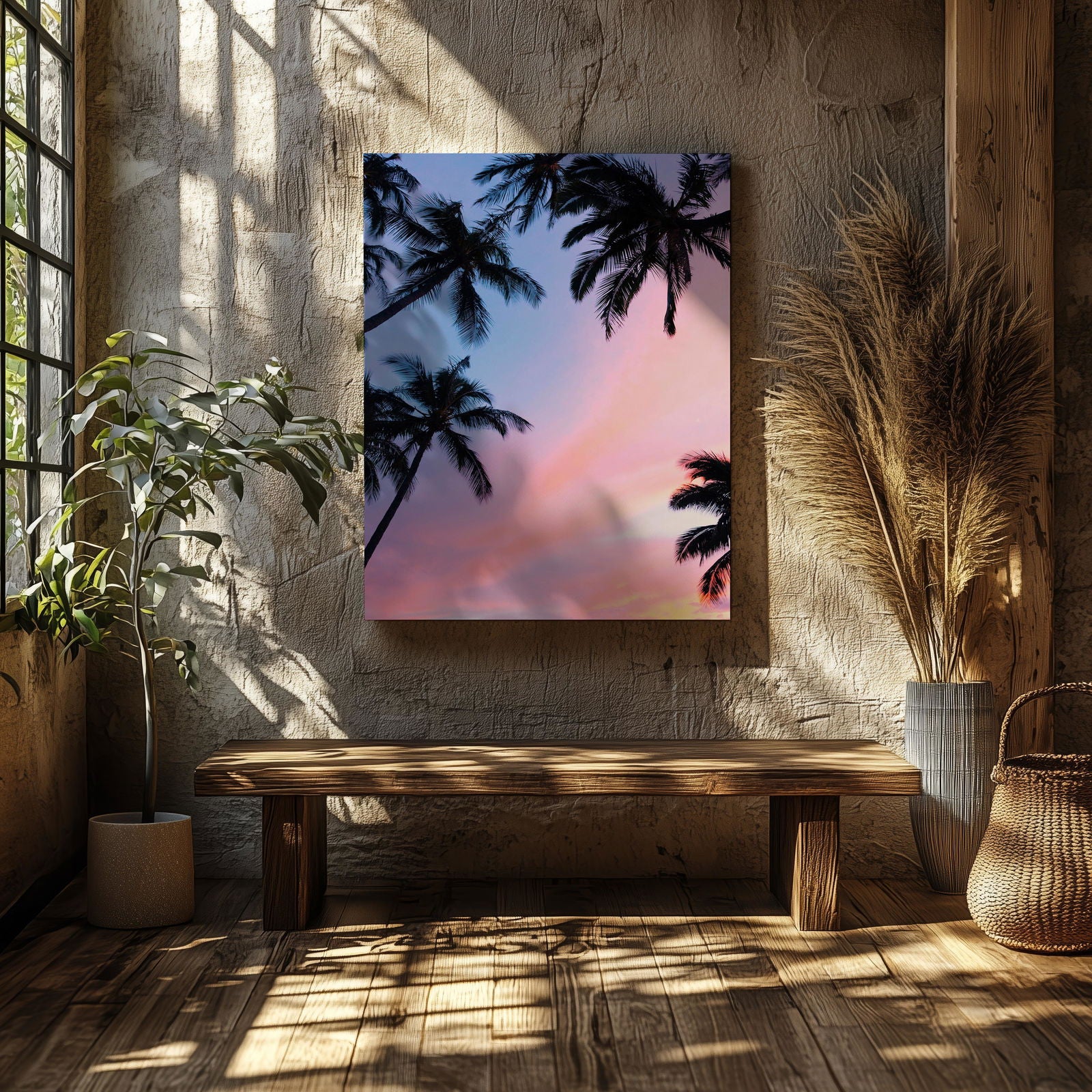 California Sunset & Lavender Skies - Framed Canvas Wall Art Print | House Prints