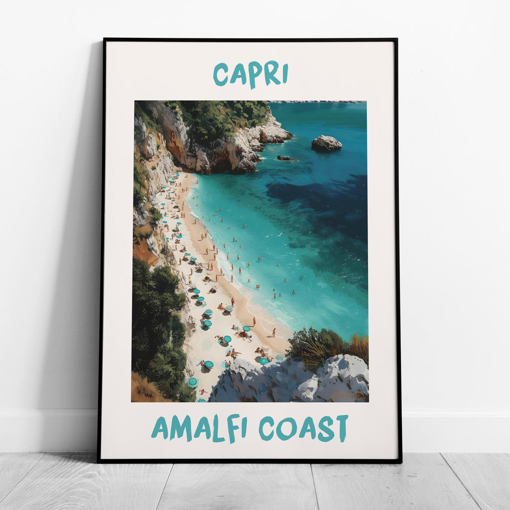Capri Amalfi Coast World Travel Art - Rolled Poster Wall Art Print | House Prints