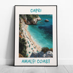 Capri Amalfi Coast World Travel Art - Rolled Poster Wall Art Print | House Prints