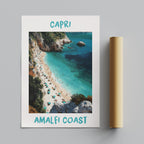 Capri Amalfi Coast World Travel Art - Rolled Poster Wall Art Print | House Prints