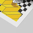 Checkerboard Daisy Down the Stairs - Rolled Poster Wall Art Print