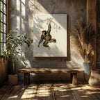 Chimpangze (Troglodyte Chimpanze) - Charles Dessalines D'Orbigny - Framed Canvas Wall Art Print | House Prints