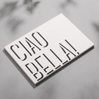 Ciao Bella Bold Typography Quote - Framed Canvas Wall Art Print | House Prints