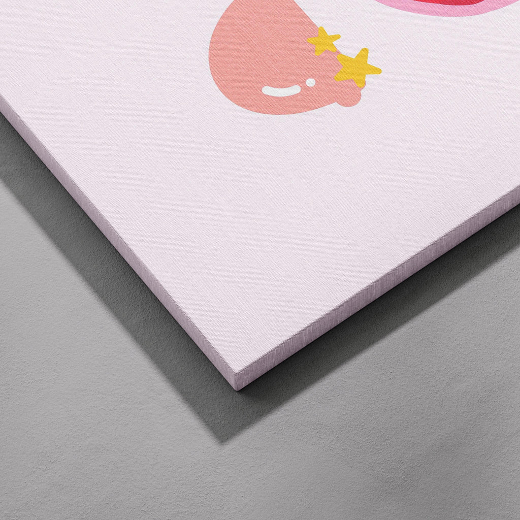 Classic Pink Girly Summer Sunglasses - Framed Canvas Wall Art Print | House Prints