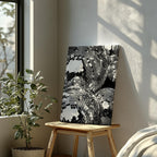 Classic Silver Party Disco Balls - Framed Canvas Wall Art Print | House Prints