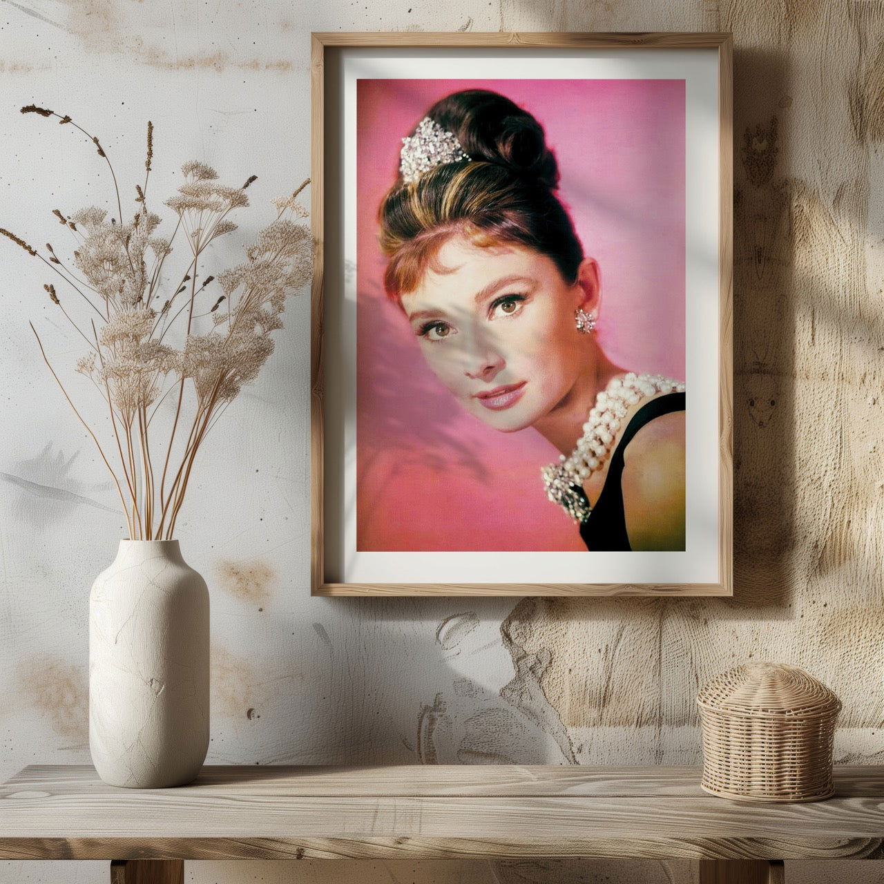 Classic Audrey Hepburn Vintage Portrait  - Rolled Poster Wall Art Print - House Prints