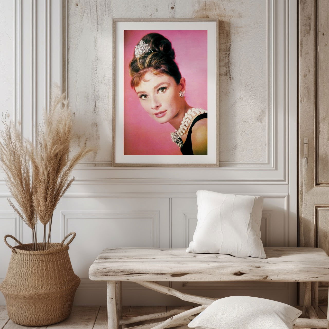 Classic Audrey Hepburn Vintage Portrait  - Rolled Poster Wall Art Print - House Prints
