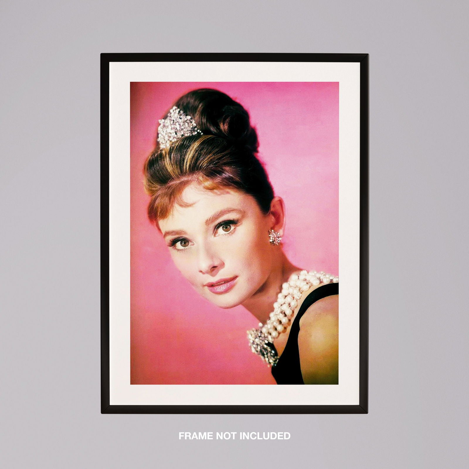 Classic Audrey Hepburn Vintage Portrait  - Rolled Poster Wall Art Print - House Prints