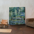 Water Lilies and Japanese Bridge - Claude Monet - Framed Canvas Wall Art Print | House Prints