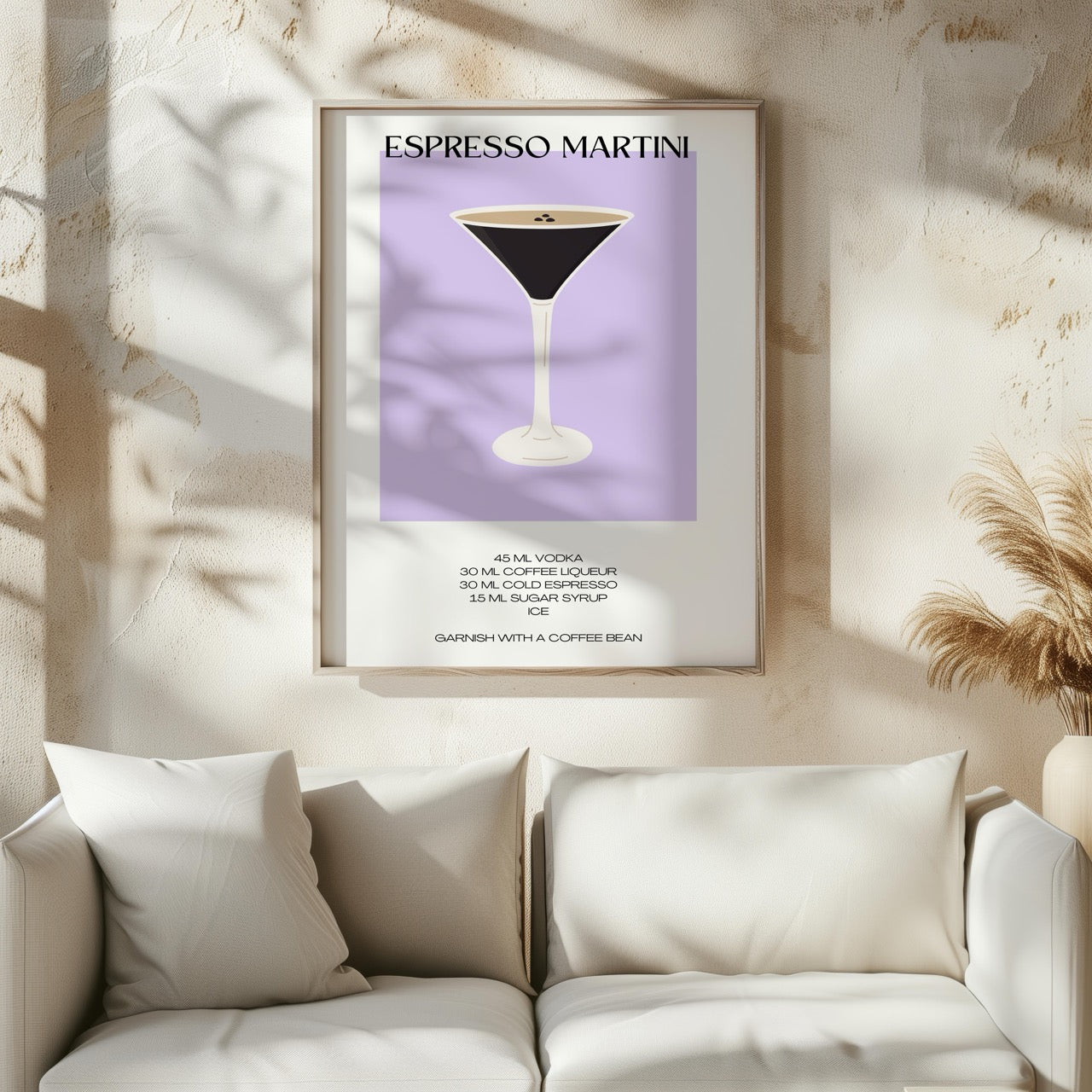 Classic Espresso Martini Cocktail Drink Recipe - Rolled Poster Wall Art Print | House Prints