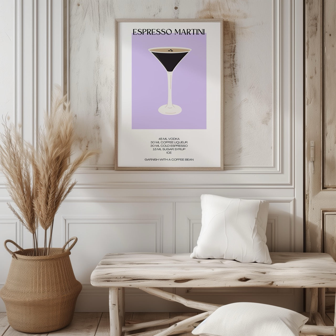 Classic Espresso Martini Cocktail Drink Recipe - Rolled Poster Wall Art Print | House Prints