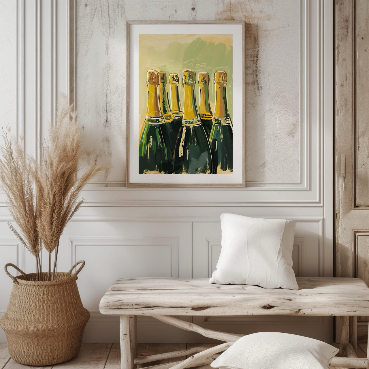 Celebration Bottles of Champagne - Rolled Poster Wall Art Print - House Prints
