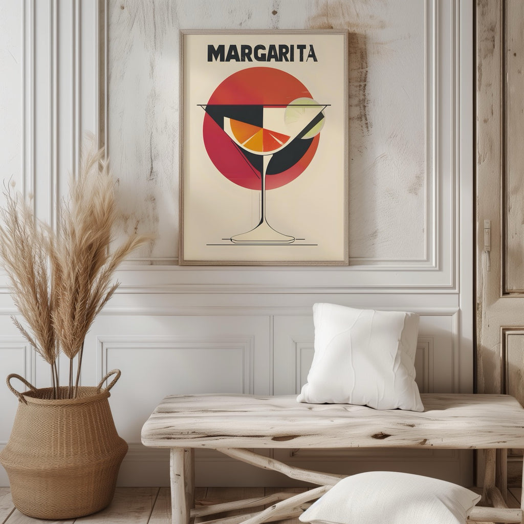 Sunset Red Margarita Cocktail Drink - Rolled Poster Wall Art Print | House Prints
