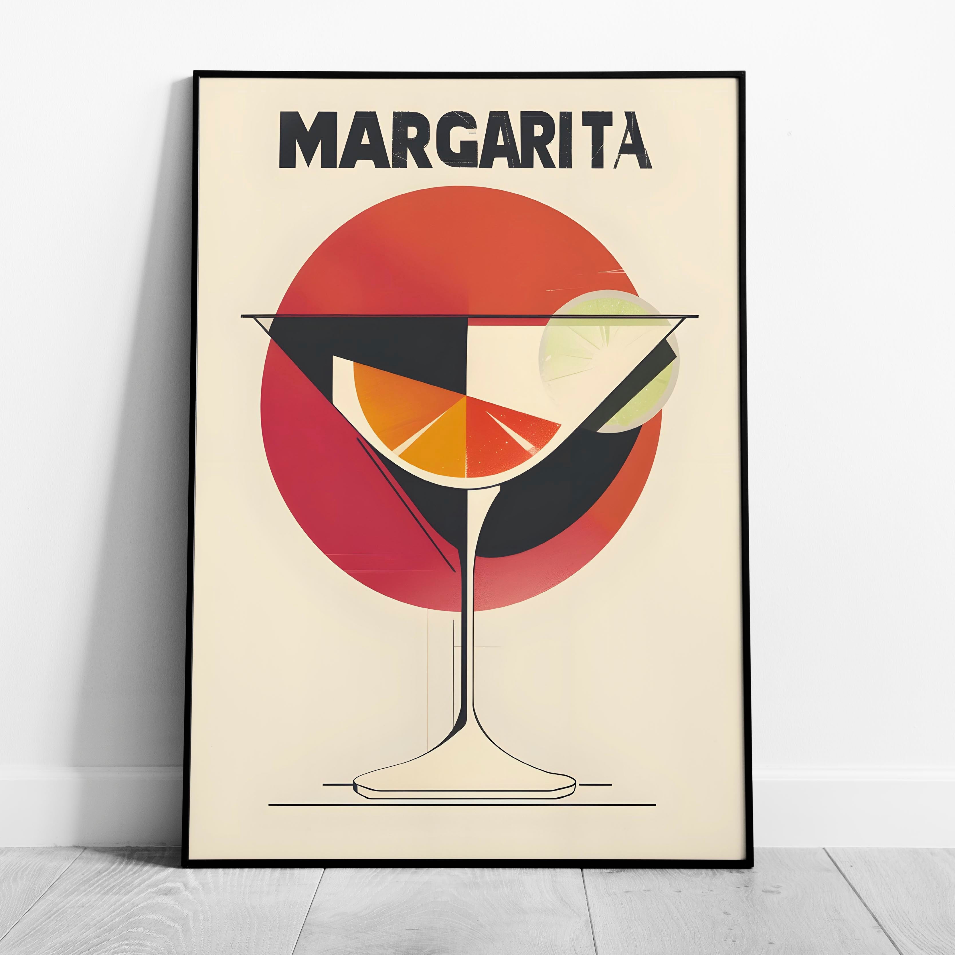 Sunset Red Margarita Cocktail Drink - Rolled Poster Wall Art Print | House Prints