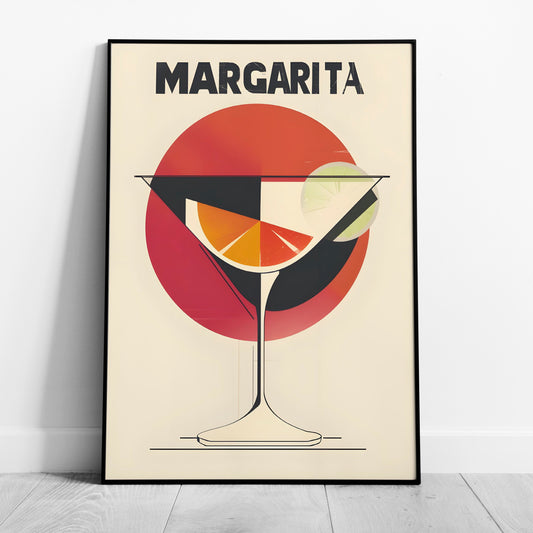 Sunset Red Margarita Cocktail Drink - Rolled Poster Wall Art Print - House Prints