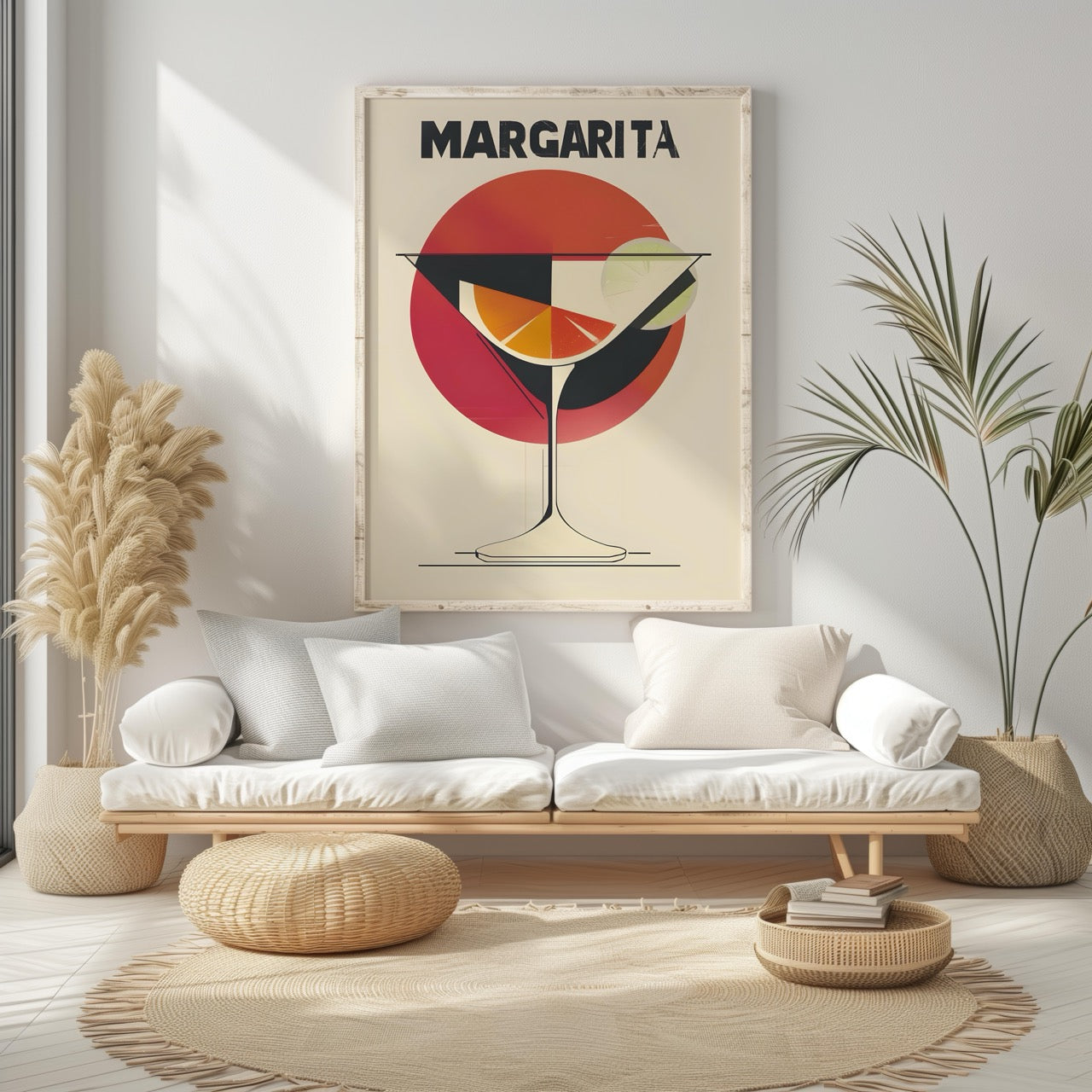 Sunset Red Margarita Cocktail Drink - Rolled Poster Wall Art Print | House Prints