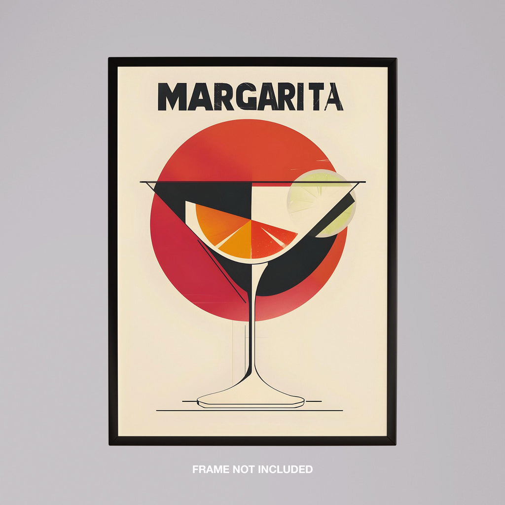 Sunset Red Margarita Cocktail Drink - Rolled Poster Wall Art Print | House Prints