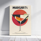 Sunset Red Margarita Cocktail Drink - Framed Canvas Wall Art Print | House Prints