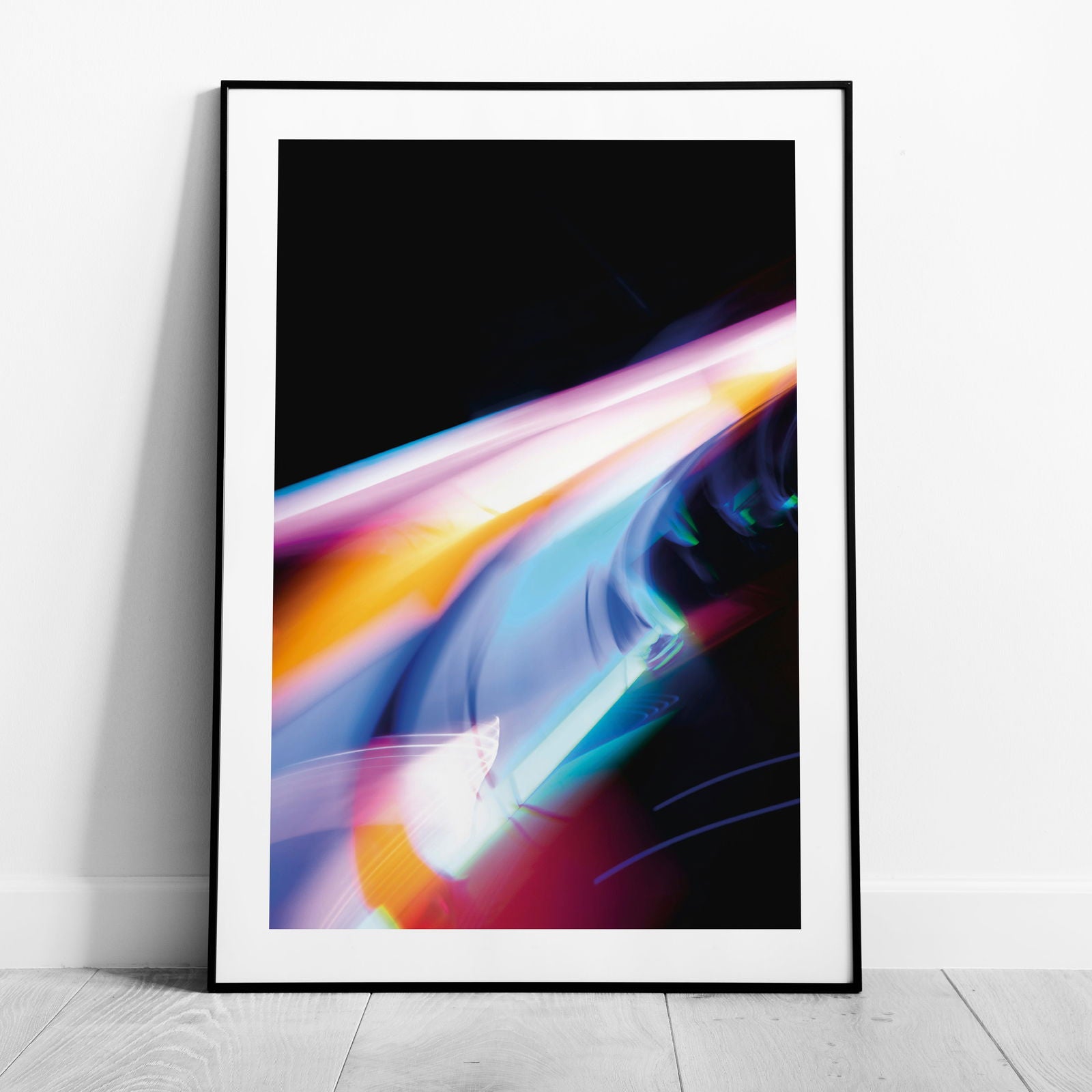 Colour Trails in Motion - Rolled Poster Wall Art Print - House Prints