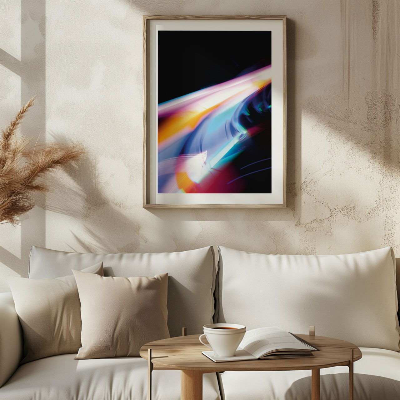Colour Trails in Motion - Rolled Poster Wall Art Print - House Prints