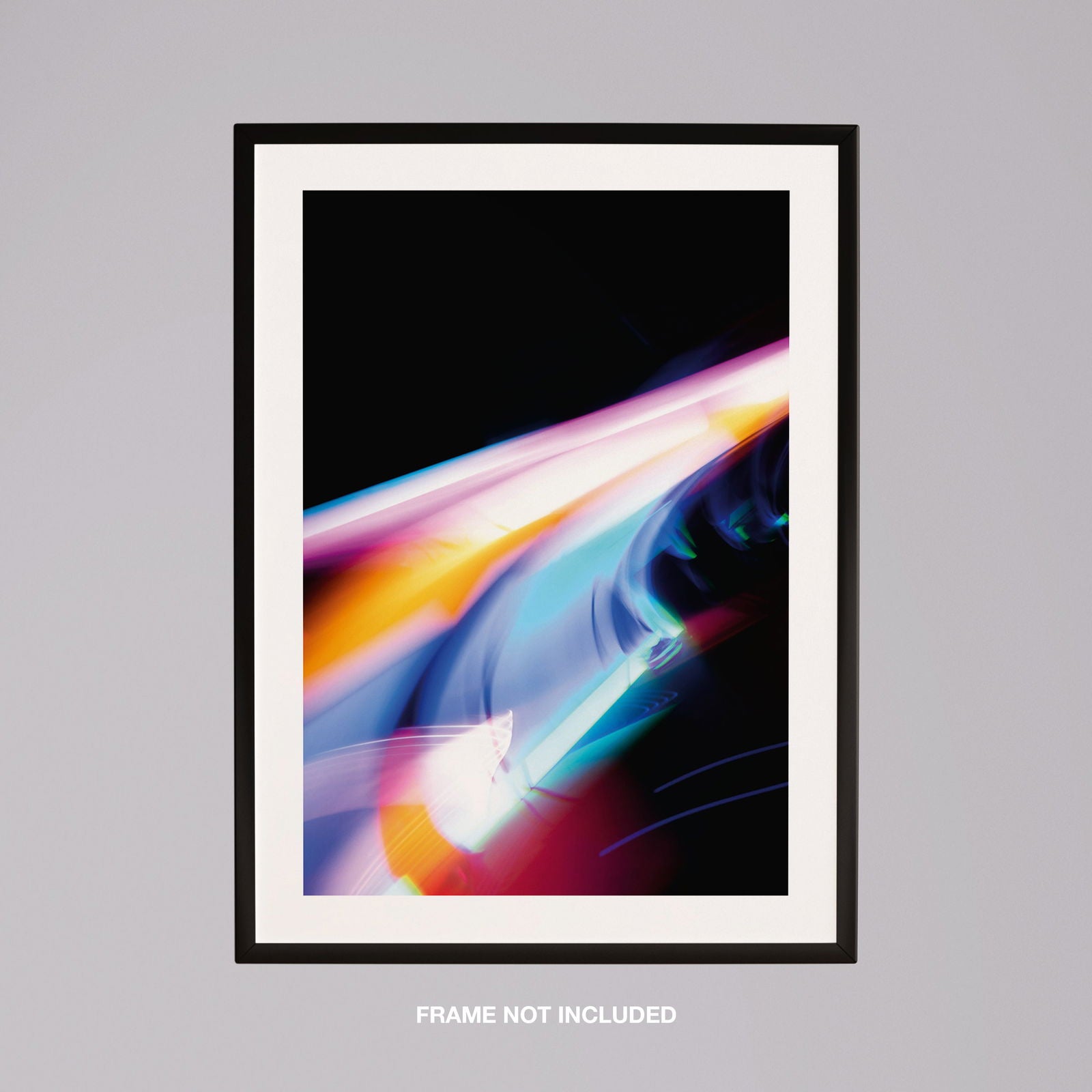 Colour Trails in Motion - Rolled Poster Wall Art Print - House Prints