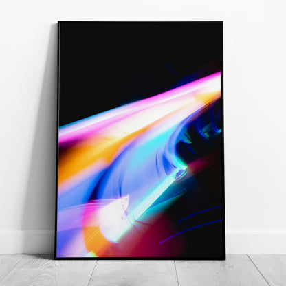Colour Trails in Motion - Rolled Poster Wall Art Print - House Prints