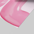 Modern Pink Cool Bubble Style Text - Rolled Poster Wall Art Print