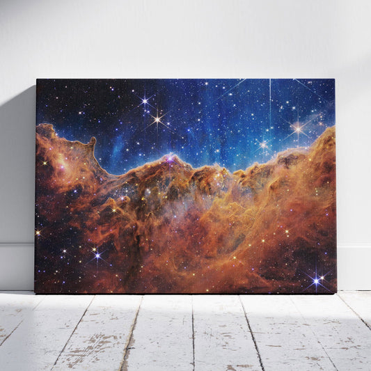 Cosmic Cliffs James Web Space Telescope - Framed Canvas Wall Art Print - House Prints