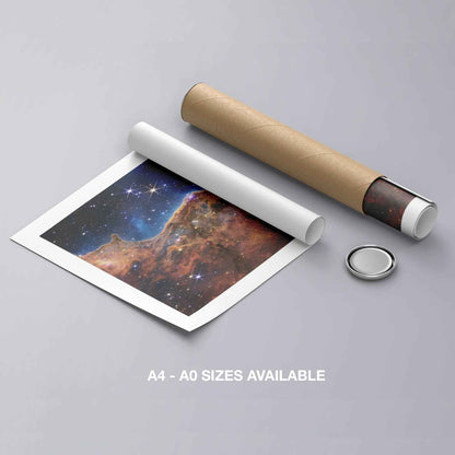 Cosmic Cliffs James Web Space Telescope - Rolled Poster Wall Art Print - House Prints