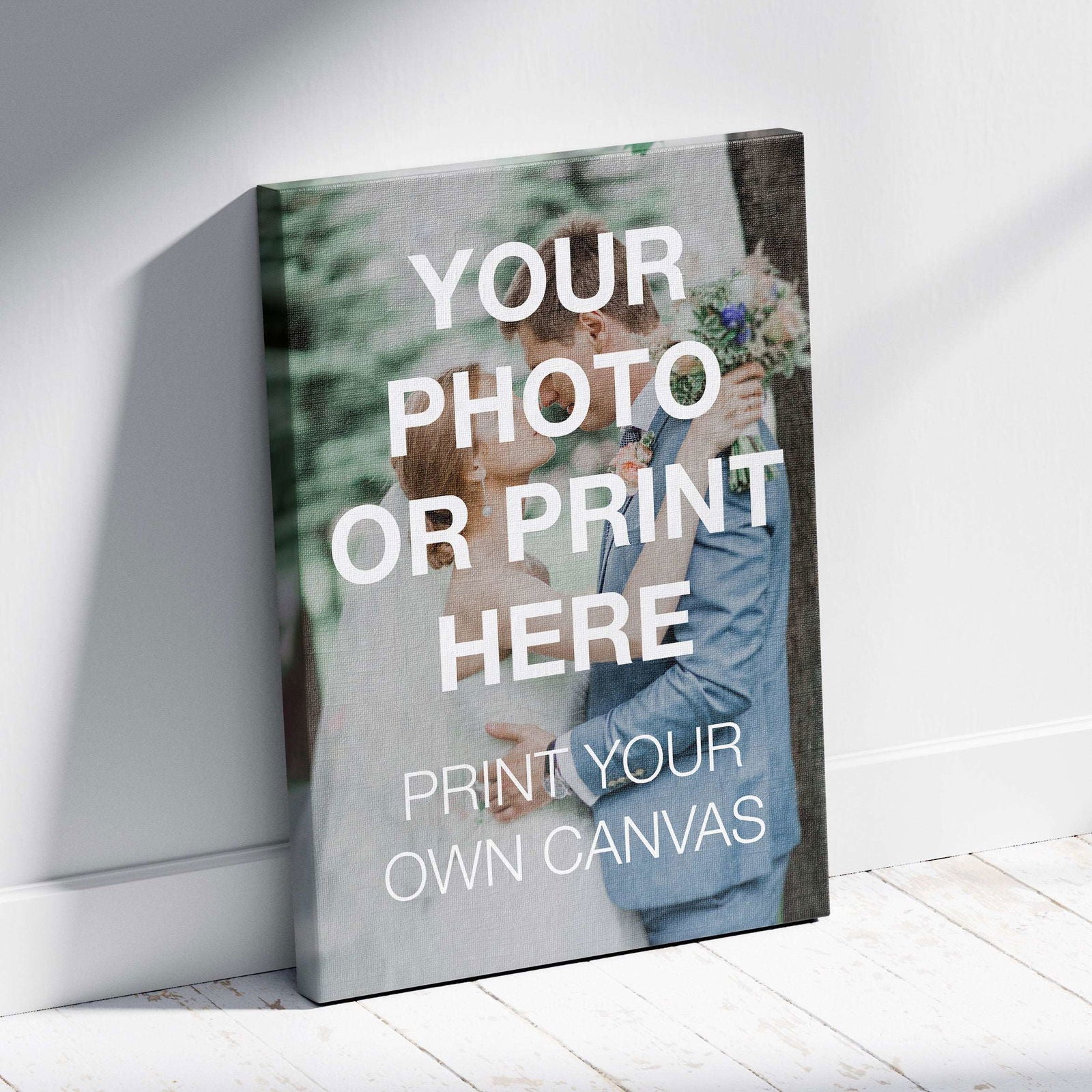 Custom Choose Your Own Personalised Photo - Framed Canvas Wall Art Print - House Prints