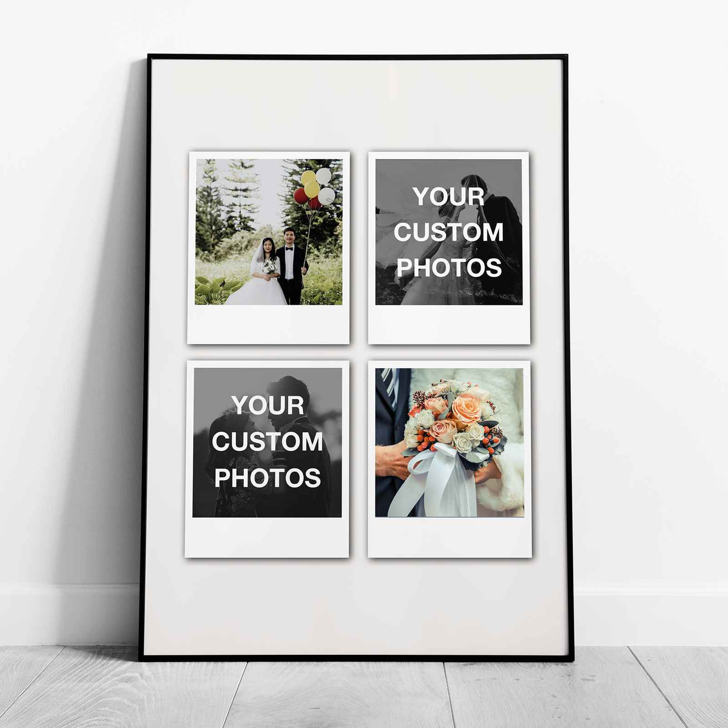 Custom Choose Your Own Photos Personalised Polaroid - Rolled Poster Wall Art Print - House Prints