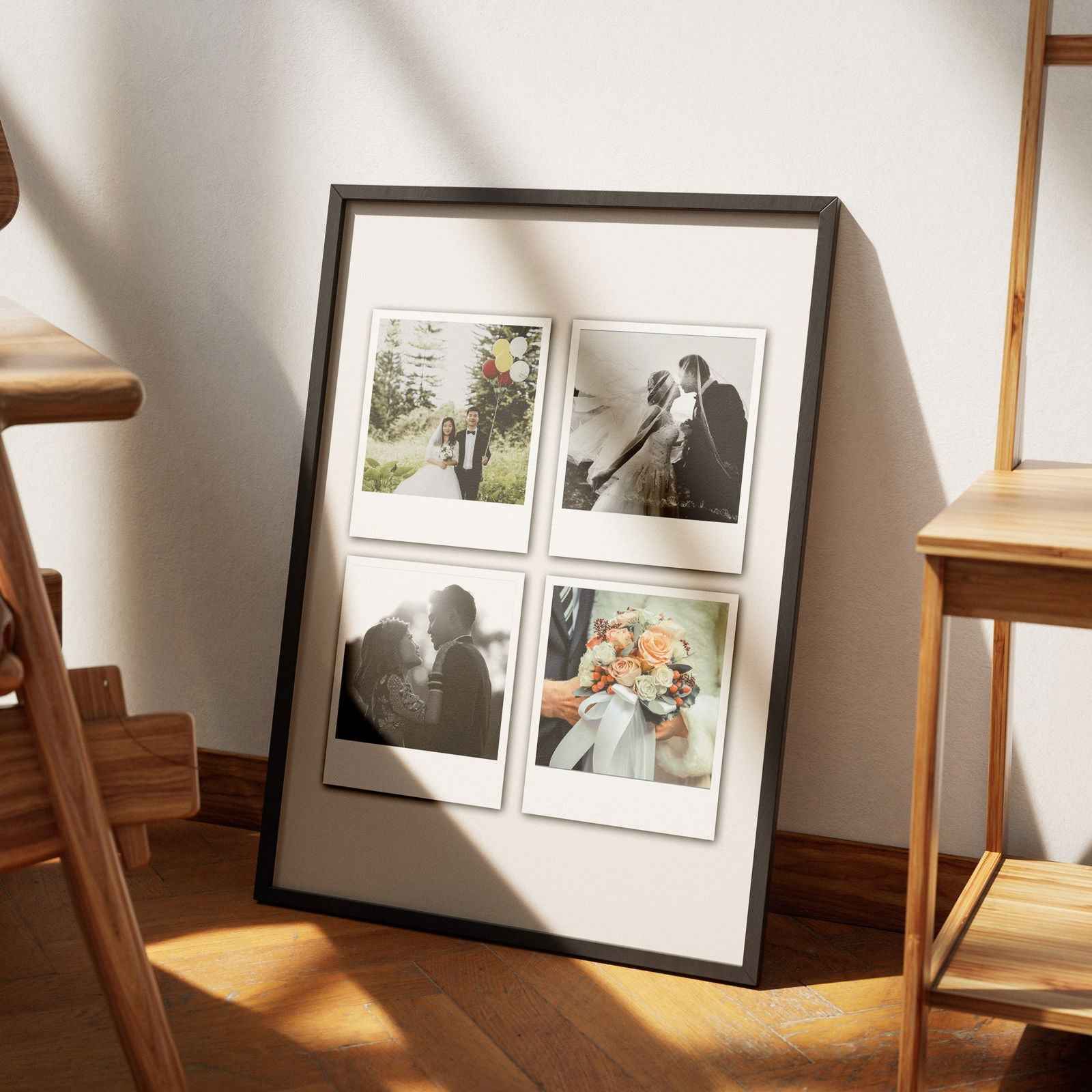 Custom Choose Your Own Photos Personalised Polaroid - Rolled Poster Wall Art Print - House Prints